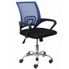 Кресло поворотное RICCI NEW, (синий+черный)